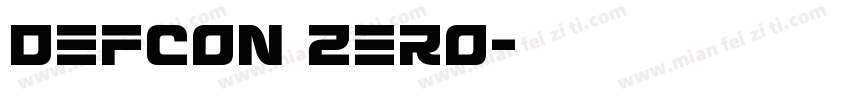 Defcon Zero字体转换